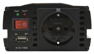 Menič napätia 12/230V 600W + USB