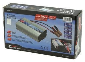 Menič napätia 12/230V 600W + USB