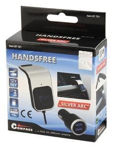 Hands free FM transmitter do mriežky