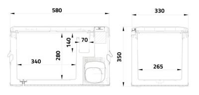 Chladiaci box SILVER FROST kompresor 25l 230/24/12V -20°C