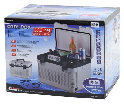 Chladiaci box 19l + displej 230V/24V/12V DOUBLE