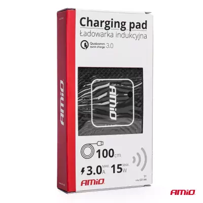 Bezdrôtová indukčná nabíjačka do auta 15W AMIO-03144
