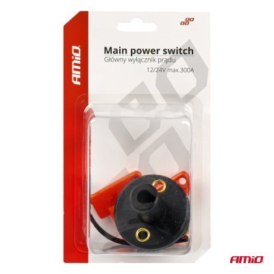Hlavný vypínač autobatérieHlavný vypínač autobatérie hebel 12/24V AmiO-03023