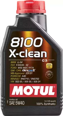 Motul 8100 X-Clean 5W-40 - 1L
