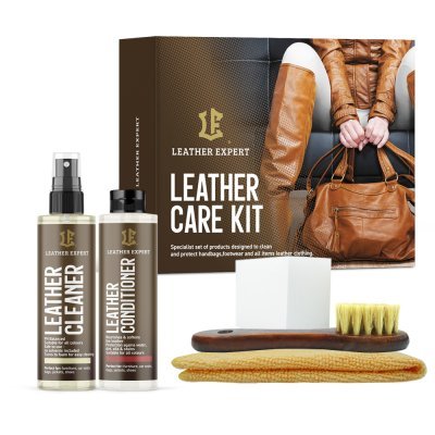 LEATHER EXPERT CARE KIT SÚPRAVA NA ČISTENIE A STAROSTLIVOSŤ O KOŽU MALÁ 2X 100ML