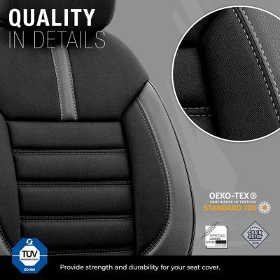 Sada autopoťahov OTOM LIMITED 102 BLACK/GREY 3-ZIP