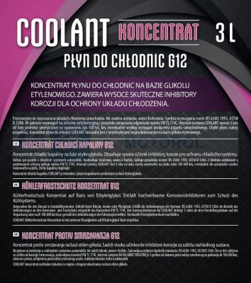 Chladiaca kvapalina G12 3L koncentrát