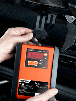 BAHCO - 10 ampérová plne automatická nabíjačka 12V batérií