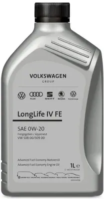 Originál olej VW, Škoda, Seat, Audi 0W-20 1L LongLife IV 508.00/509.00