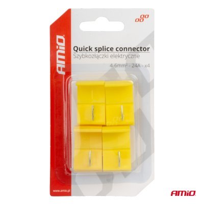 Elektrické rýchlospojky 04-6mm2 24A Blister 4 ks