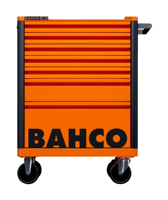 BAHCO 1472K7 dielenský vozík so 7 zásuvkami, 300 ks náradia, oranžový