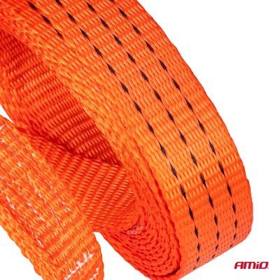 Ťažný popruh 5m 3t zakončenie Hák+Hák AMIO-02011