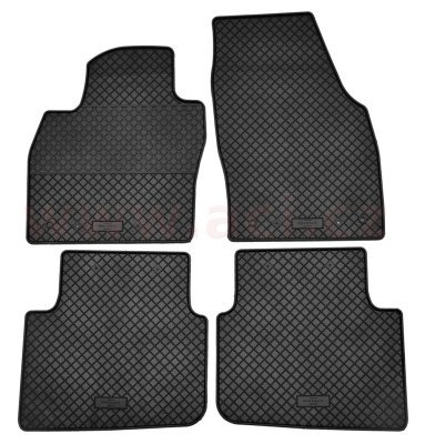 Autorohože gumové čierne DESIGN ŠKODA (sada 4ks)
