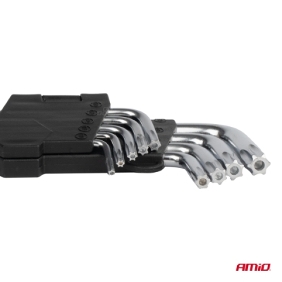 Kľúče TORX krátke 125mm 9 ks TKS