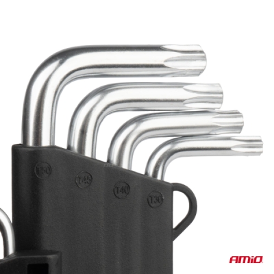 Kľúče TORX krátke 125mm 9 ks TKS