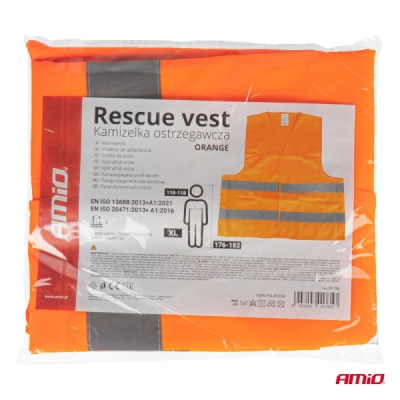 Výstražná vesta oranžová SV-02 z certifikátom