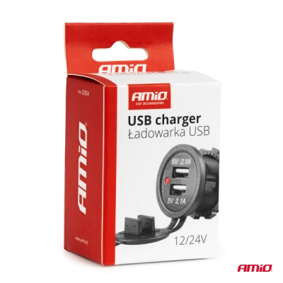 Nabíjačka 2xUSB 12/24V MOD-04