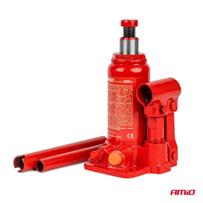 Hydraulický piestový zdvihák 2T v PVC boxe AMIO-04182