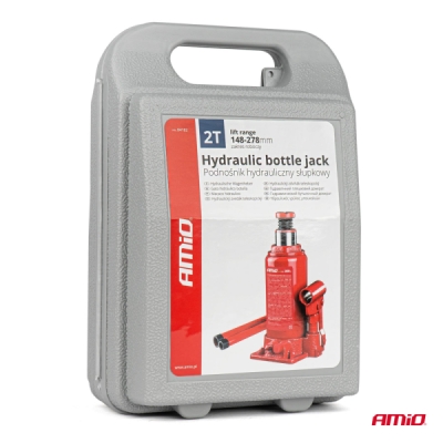 Hydraulický piestový zdvihák 2T v PVC boxe AMIO-04182