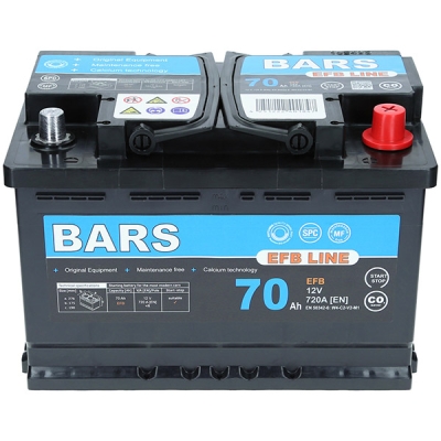 Akumulátor Bars EFB 12V 70Ah 720A/EN