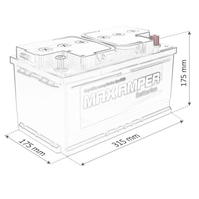 Akumulátor Maxamper 12V 80Ah 700A EN
