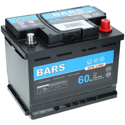 Akumulátor Bars EFB 12V 60Ah 620A/EN