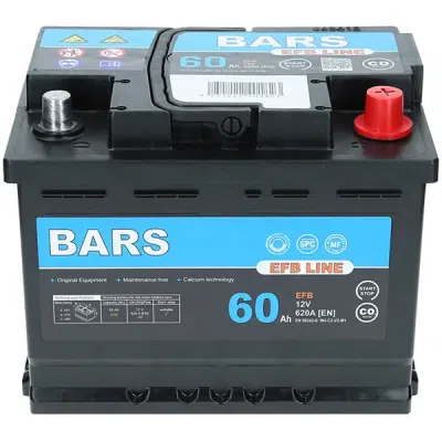 Akumulátor Bars EFB 12V 60Ah 620A/EN