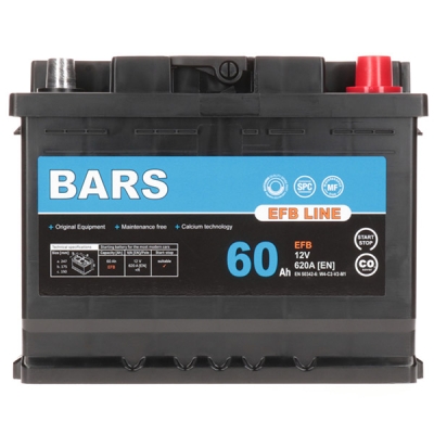 Akumulátor Bars EFB 12V 60Ah 620A/EN