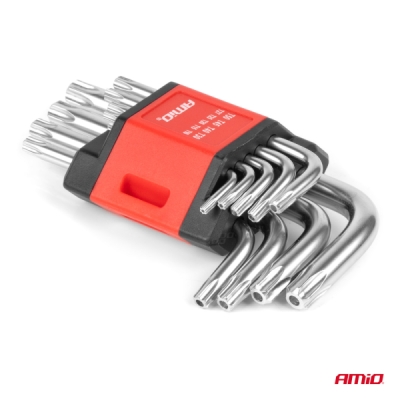 Kľúče TORX krátke 125mm 9 ks TKS