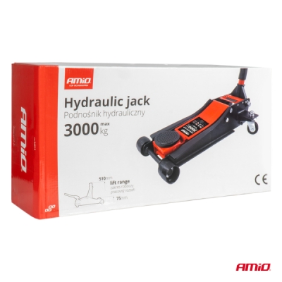 Hydraulický nízkoprofilový zdvihák 3T CE 75/510mm AMiO-04215