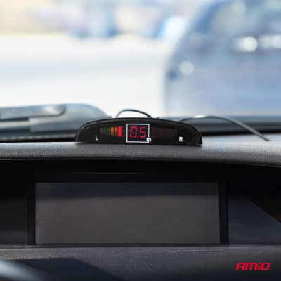 Asistenty parkovania LED 4-senzorové, čierne