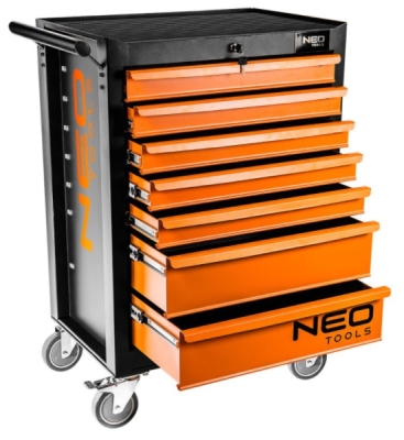 NEOTOOLS Vozík na náradie prázdny 7 zasuviek