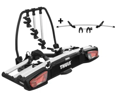 THULE VELOSPACE XT 3 (939) + ADAPTÉR - nosič 4 bicyklov na ťažné zariadenie
