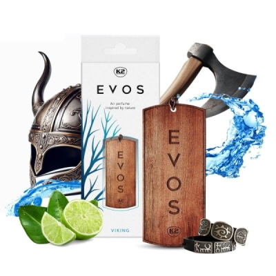 K2 EVOS VIKING drevený závesný osviežovač vzduchu