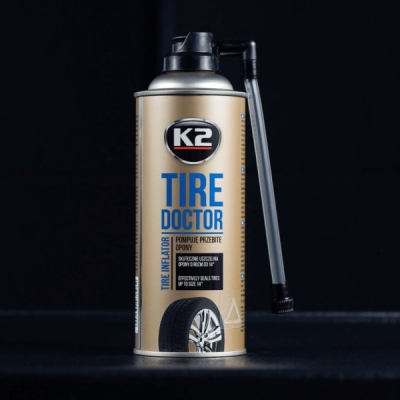 K2 TIRE DOKTOR sprej na opravu defektu 400 ML