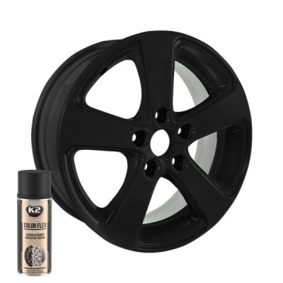 K2 COLOR FLEX 400ml gumený sprej na disky(čierna matná)