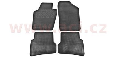 Autorohože gumové čierne DESIGN ŠKODA / VW / SEAT (sada 4ks)