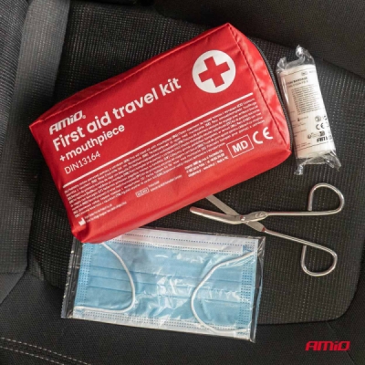 Autolekárnička s náustkom DIN 13164 – AMiO-05014