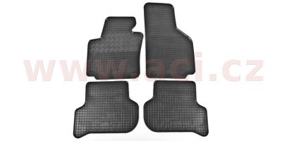 Autorohože gumové čierne DESIGN VW / ŠKODA / SEAT (sada 4ks)