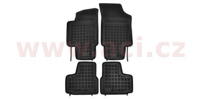 Autorohože gumové čierne s vyšším okrajom VW / SEAT / ŠKODA (sada 4ks)