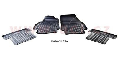 Autorohože gumové čierne s vyšším okrajom  SEAT (sada 4ks)