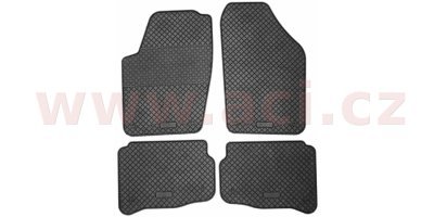 Autorohože gumové čierne DESIGN VW / SEAT / ŠKODA (sada 4ks)