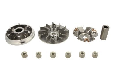 Kompletni varijator Gy6 150 s vanjskim kotačem (valjci 18X14-Težina 14Grama; Rukav 15X24X51,5mm; Zavoj 15mm)