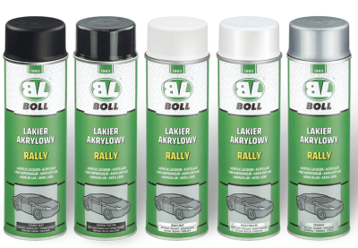 BOLL stříbrný akrylový lak - rally, sprej 500ml