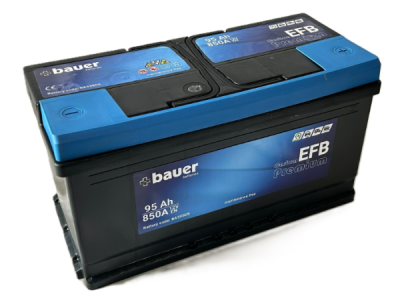 Autobaterie BAUER Carbon EFB 95Ah 12V 850A 352x175x190