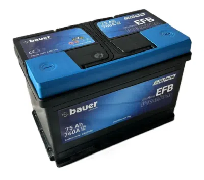 Autobaterie BAUER Carbon EFB 75Ah 12V 760A 276x175x190