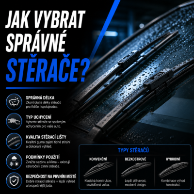 Jak vybrat správné stěrače?