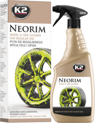 K2 NEORIM – alkalický čistič disků a pneumatik, 700 ml