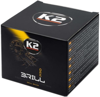 K2 BRILL – kartáč na čištění čalounění do vrtačky