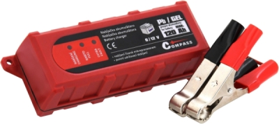 Mikroprocesorová nabíječka COMPASS 07142 – 6/12 V, 1 A